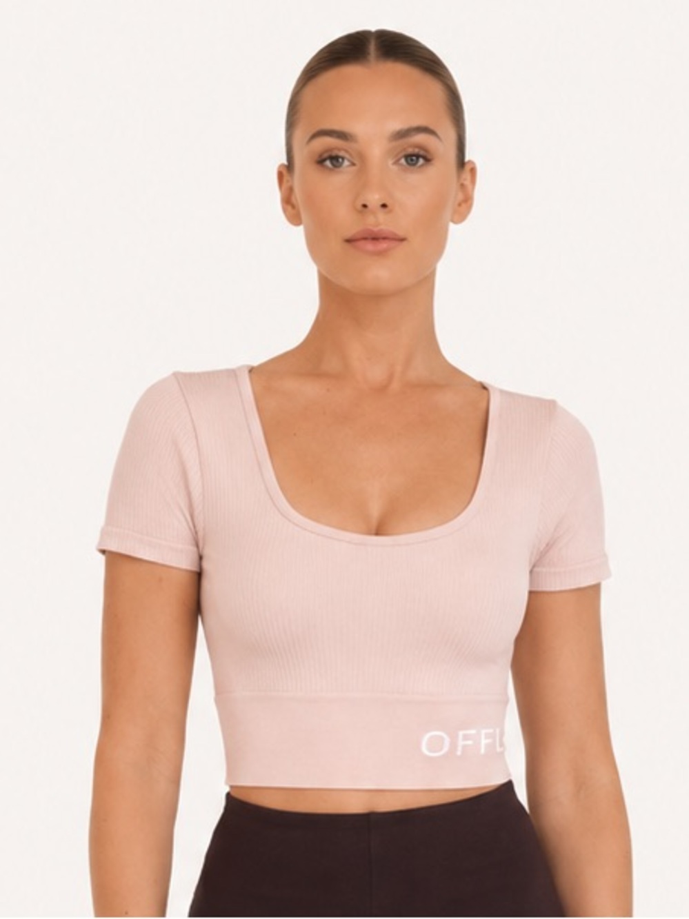 Offline by Aerie Ballet Pink Ribbed Top - NWT